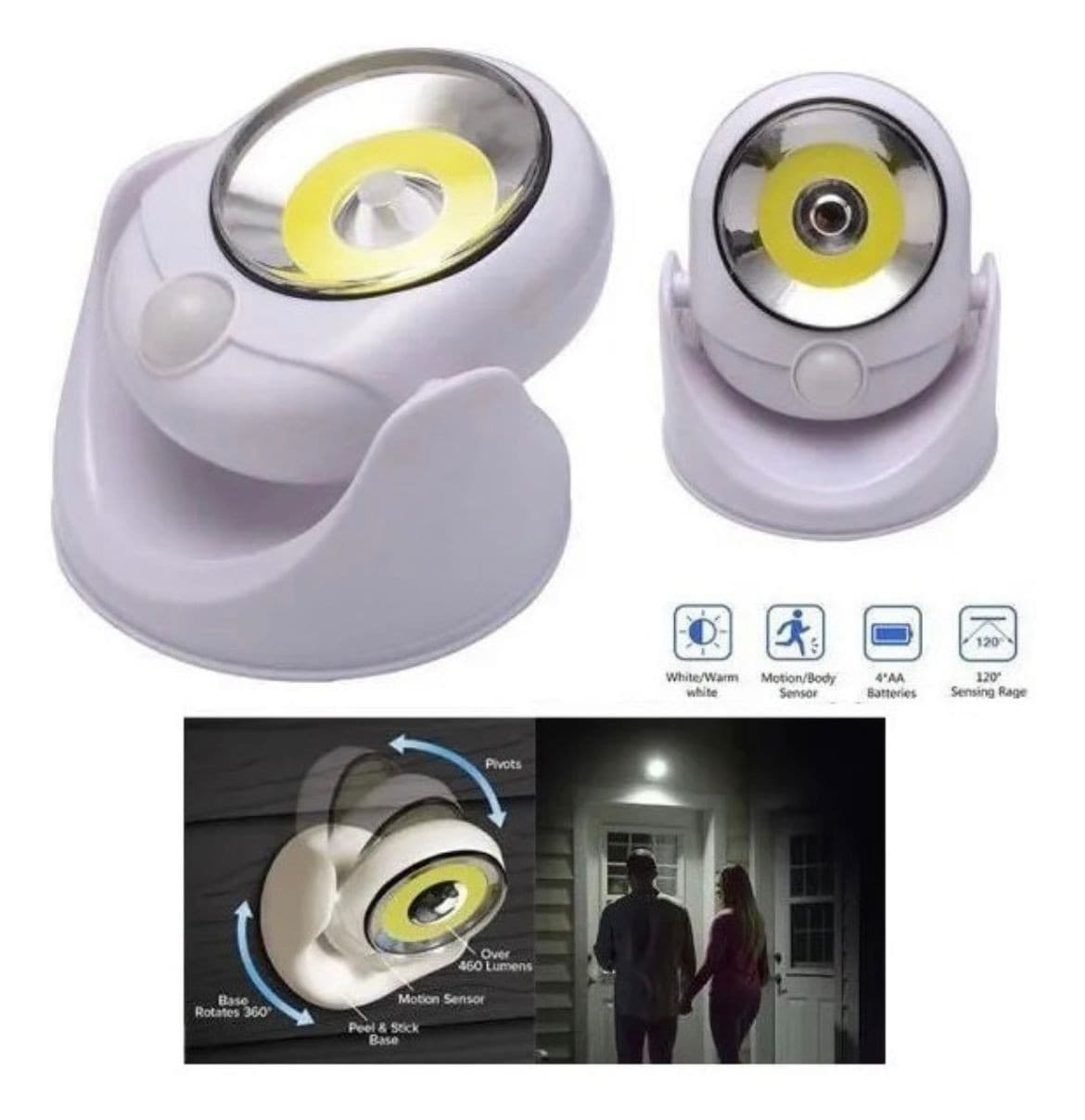 Lámpara con Sensor de Movimiento 360° Atomic Angel